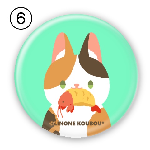 丸型缶バッジ(Cat)