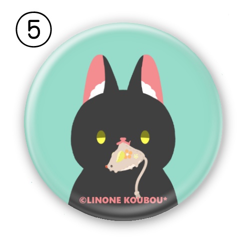 丸型缶バッジ(Cat)