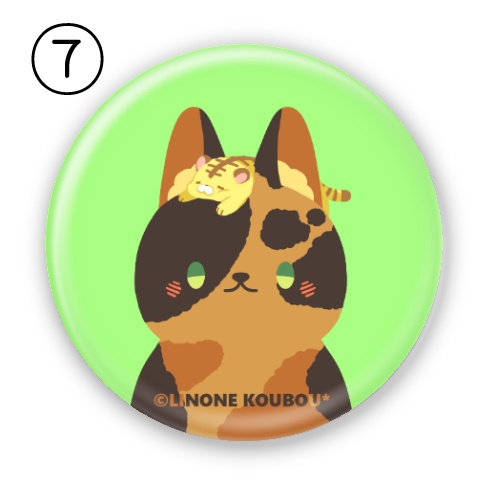 丸型缶バッジ(Cat)