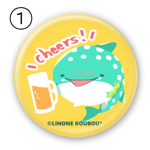 丸型缶バッジ(Animal)