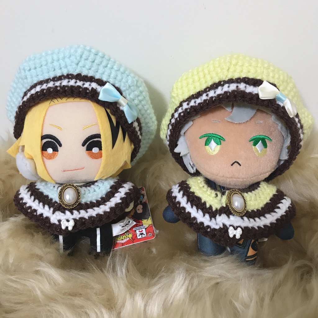 2点セット 再販無し ペアぬいぐるみ用の帽子 ポンチョセット スナハマ Booth