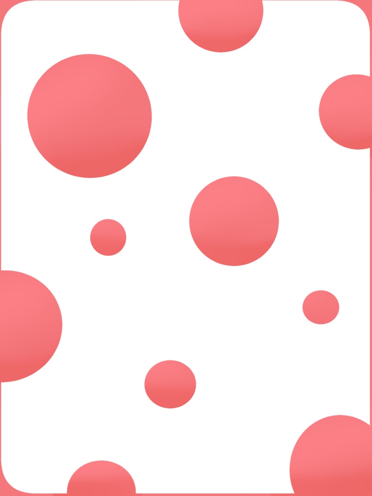 【シンプル】背景デコ-水玉(大)