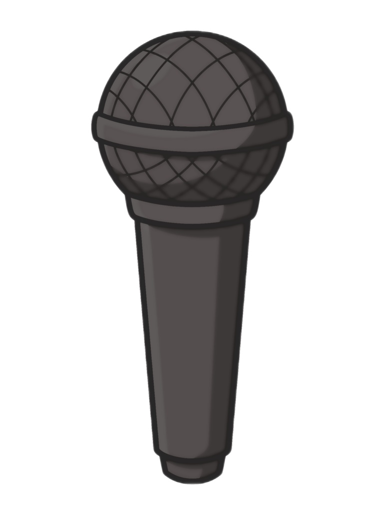 【シンプル】小物-ハンドマイク