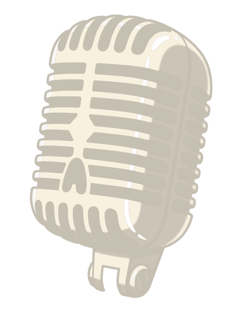 【シンプル】小物-ガイコツマイク