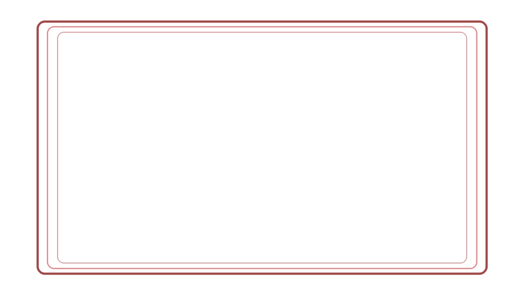 【シンプルシリーズ】フレーム_3ライン【組み立て素材】サムネサイズと3:4