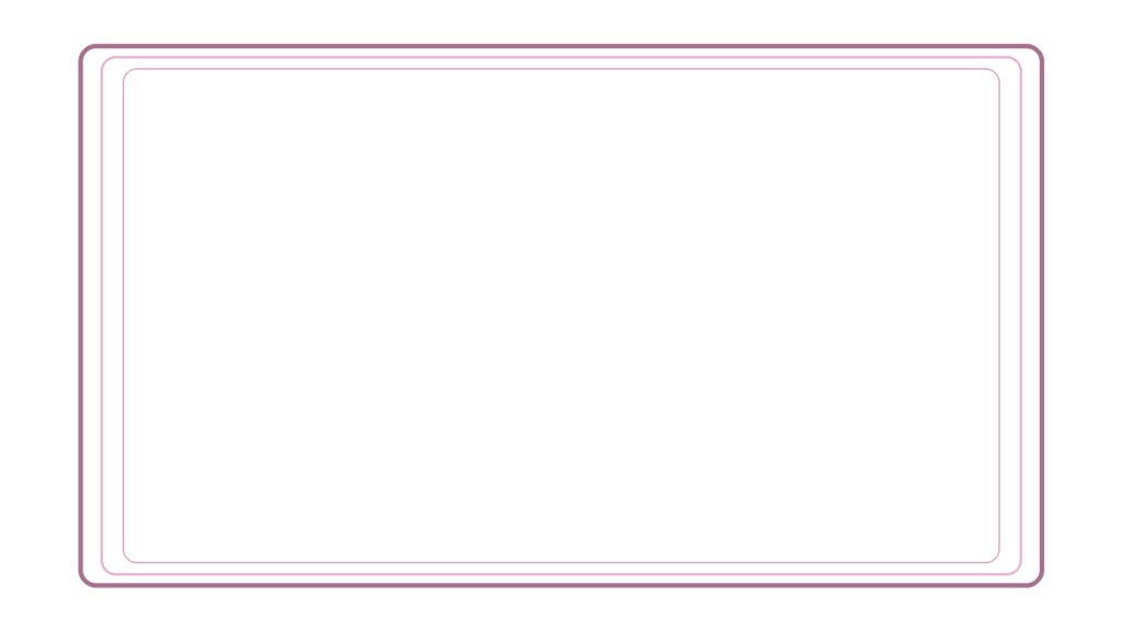 【シンプルシリーズ】フレーム_3ライン【組み立て素材】サムネサイズと3:4