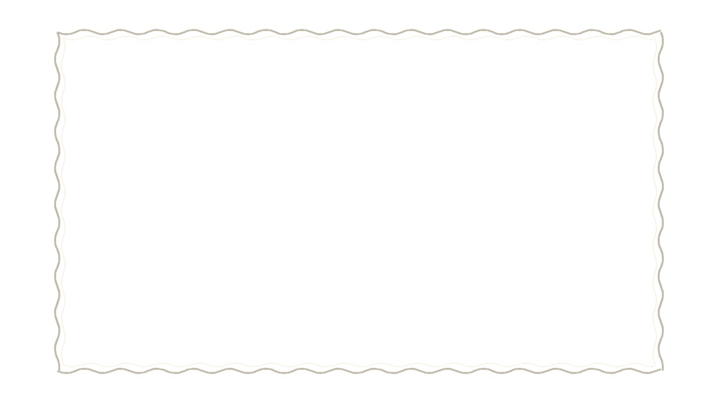 【シンプルシリーズ】フレーム_波線【組み立て素材】サムネサイズと3:4