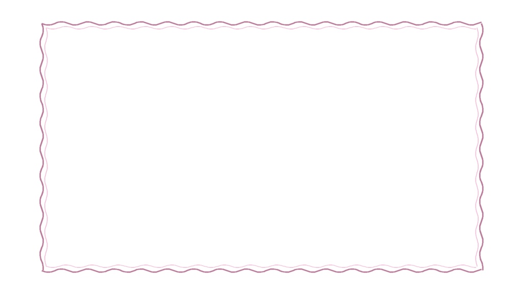 【シンプルシリーズ】フレーム_波線【組み立て素材】サムネサイズと3:4