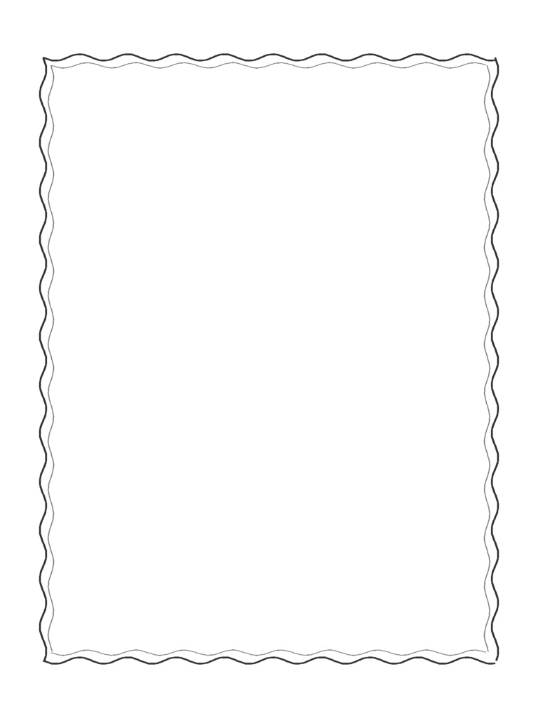 【シンプル】フレーム_波線