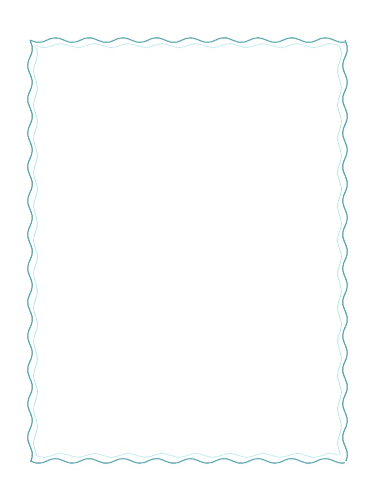 【シンプル】フレーム_波線