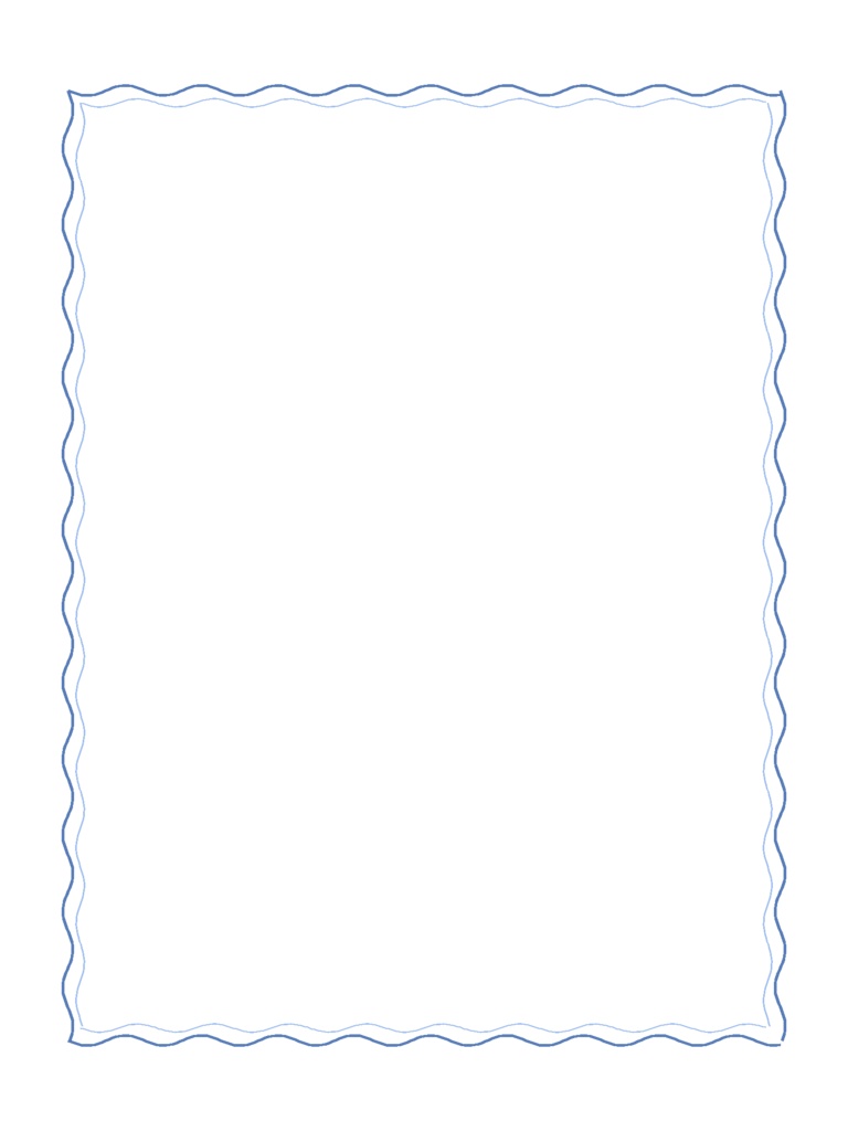 【シンプル】フレーム_波線