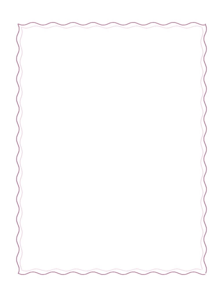 【シンプル】フレーム_波線