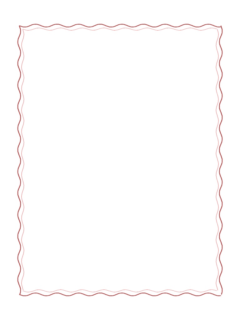【シンプル】フレーム_波線