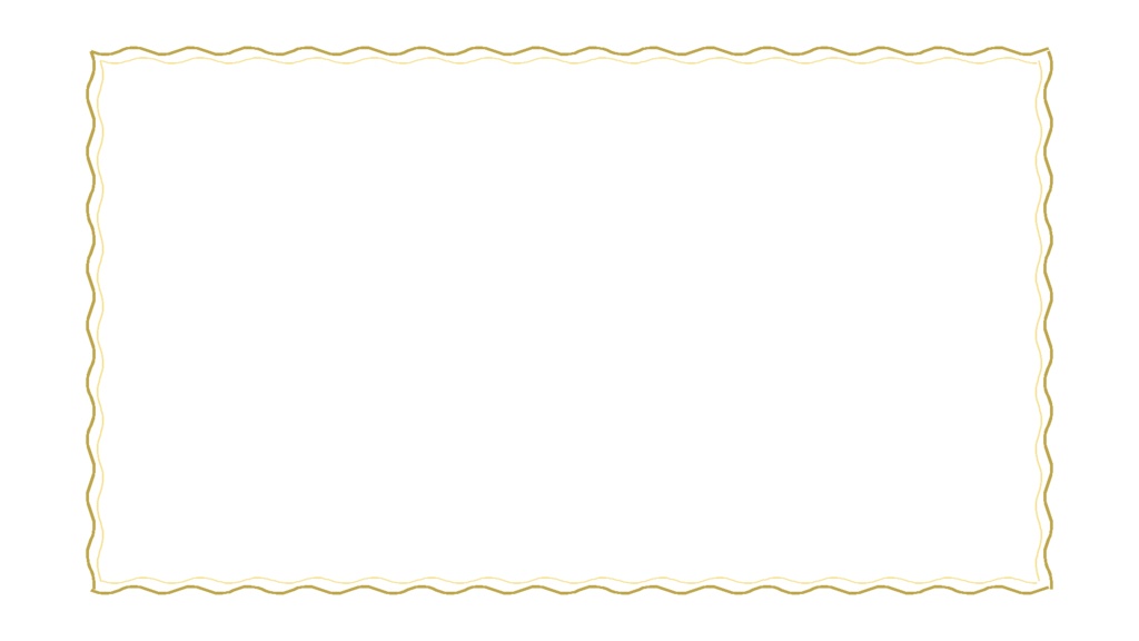 【シンプルシリーズ】フレーム_波線【組み立て素材】サムネサイズと3:4