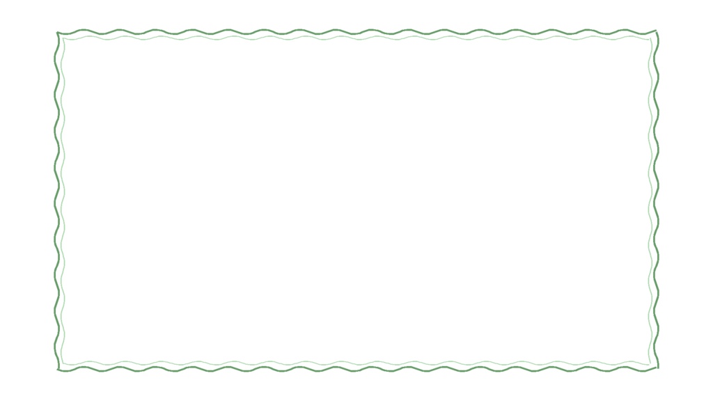 【シンプルシリーズ】フレーム_波線【組み立て素材】サムネサイズと3:4