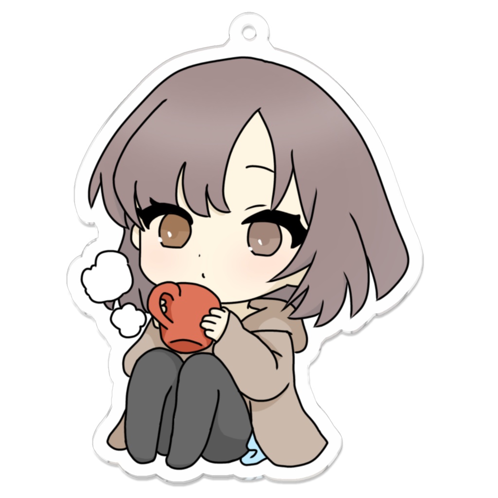 白湯はゆ☕アクキー(7cm)