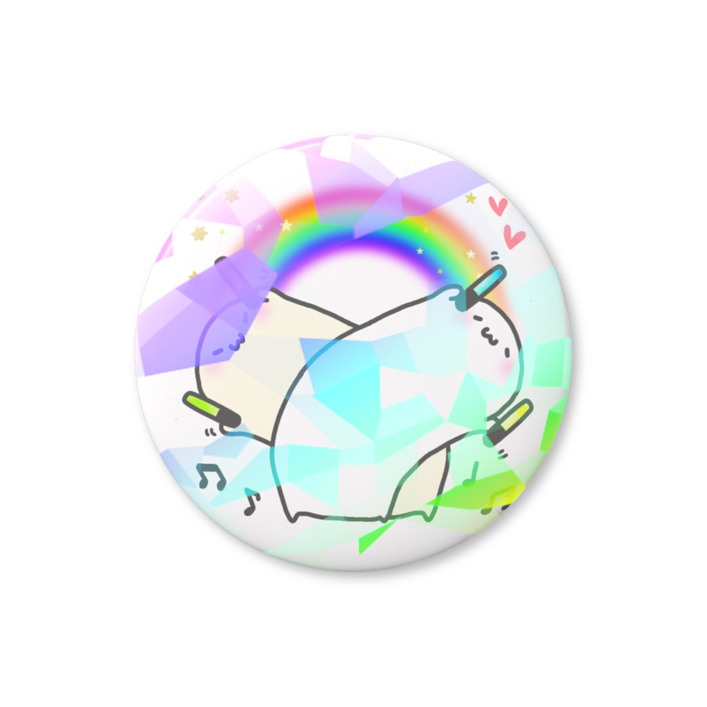 ペンラ🌈ホログラム缶バッチ