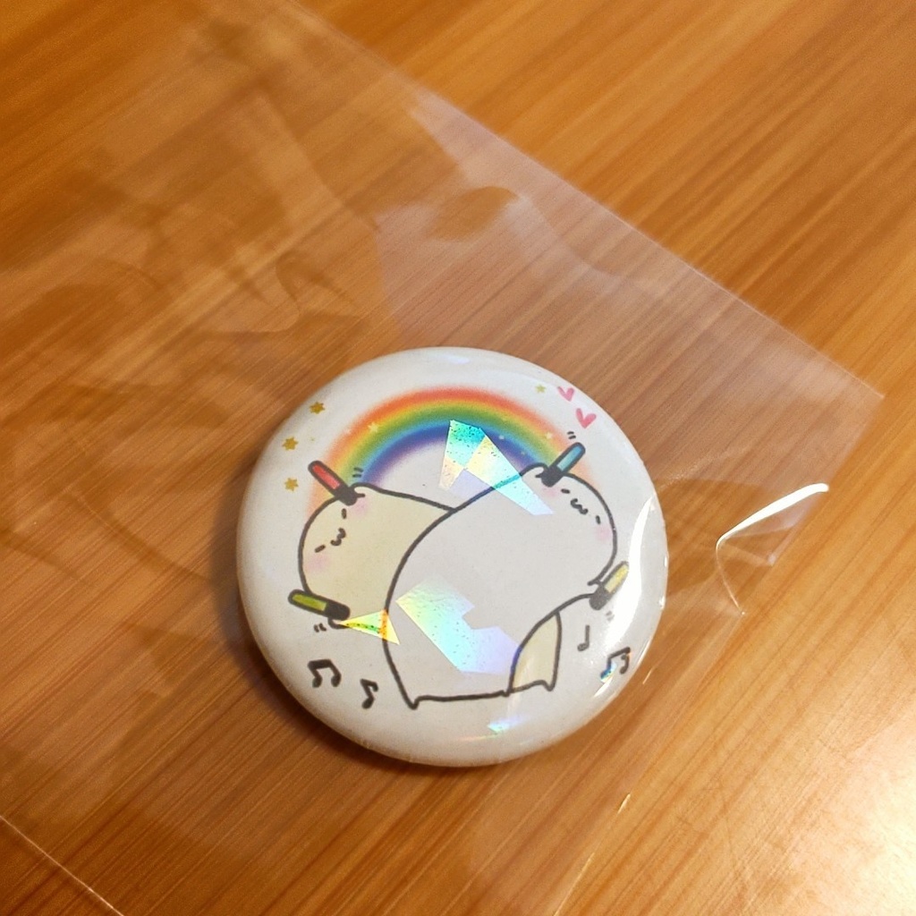 ペンラ🌈ホログラム缶バッチ