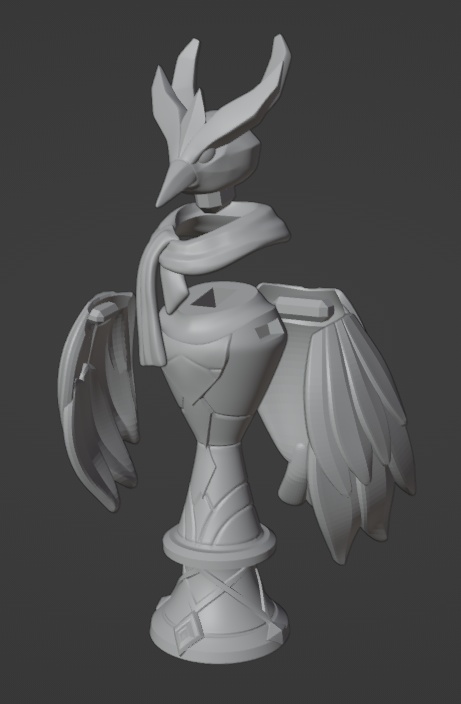 Genshin Night Raven Statue (3d printable stl)