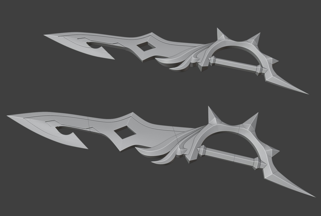 Genshin childe weapon printable stl