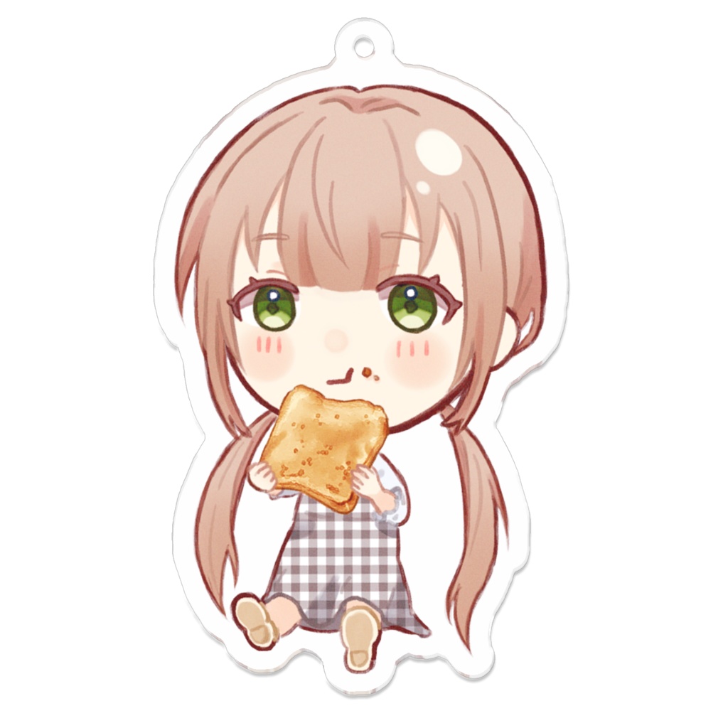 もぐもぐ 女の子 アクリルキーホルダー