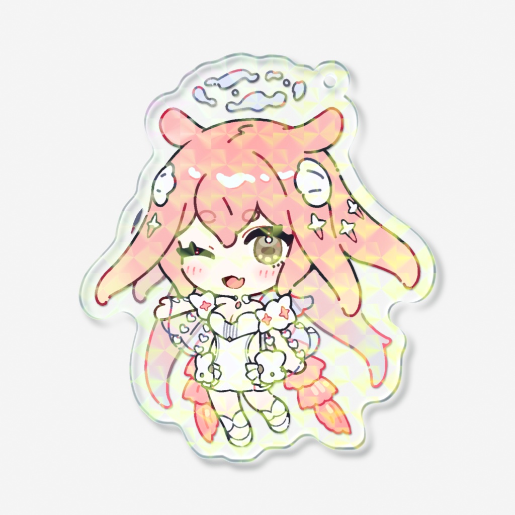 メンダコ天使ちゃんホログラムアクキー