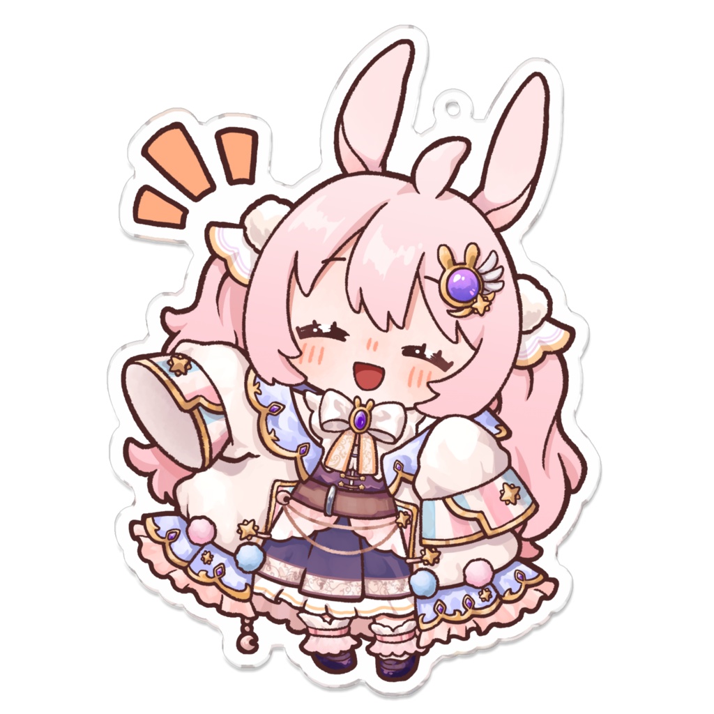 兎月るあアクリルキーホルダー(ないす)