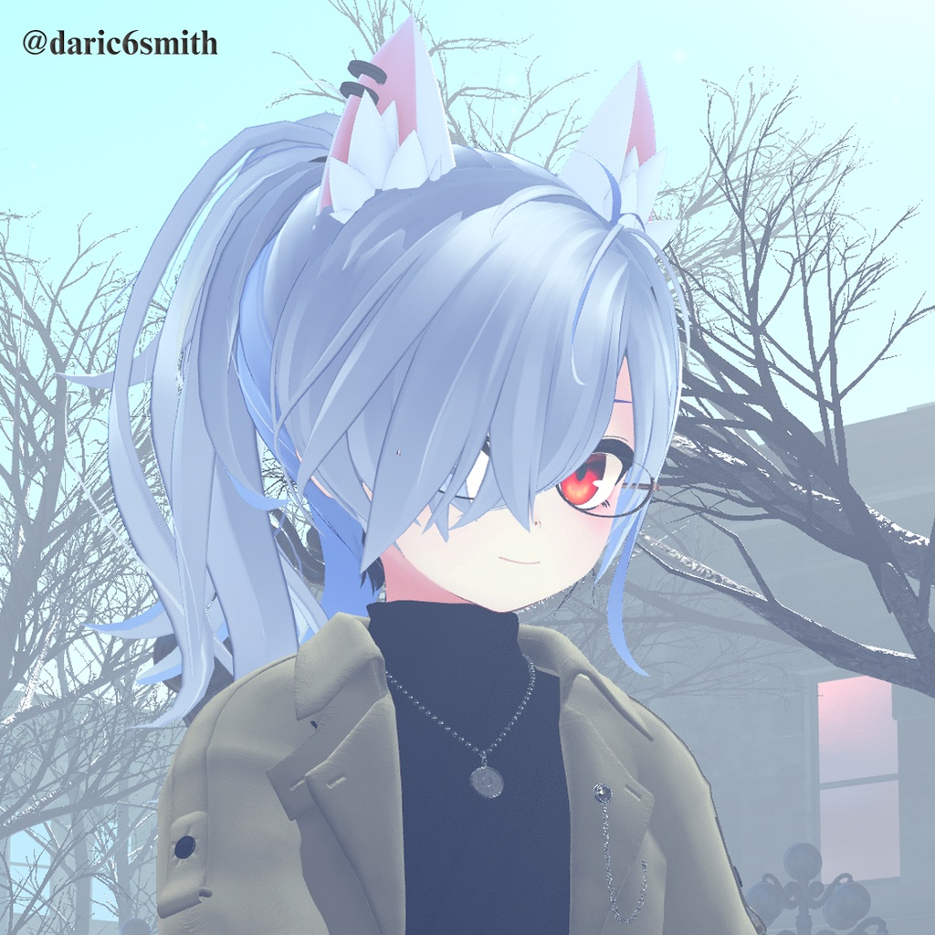 アンダーリム楕円眼鏡-EJINちゃんとお揃い眼鏡01-