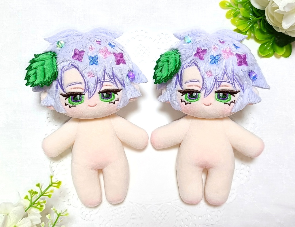 オリジナルぬいぐるみ 梅雨色男の子(紫陽花)
