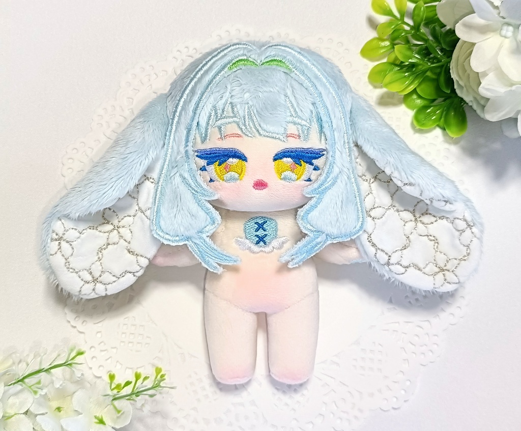 オリジナルぬいぐるみ ぽわぽわうさちゃん