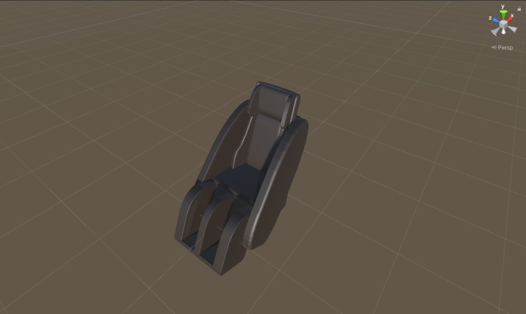 マッサージチェア(ワイヤーフレームアニメーション付属)