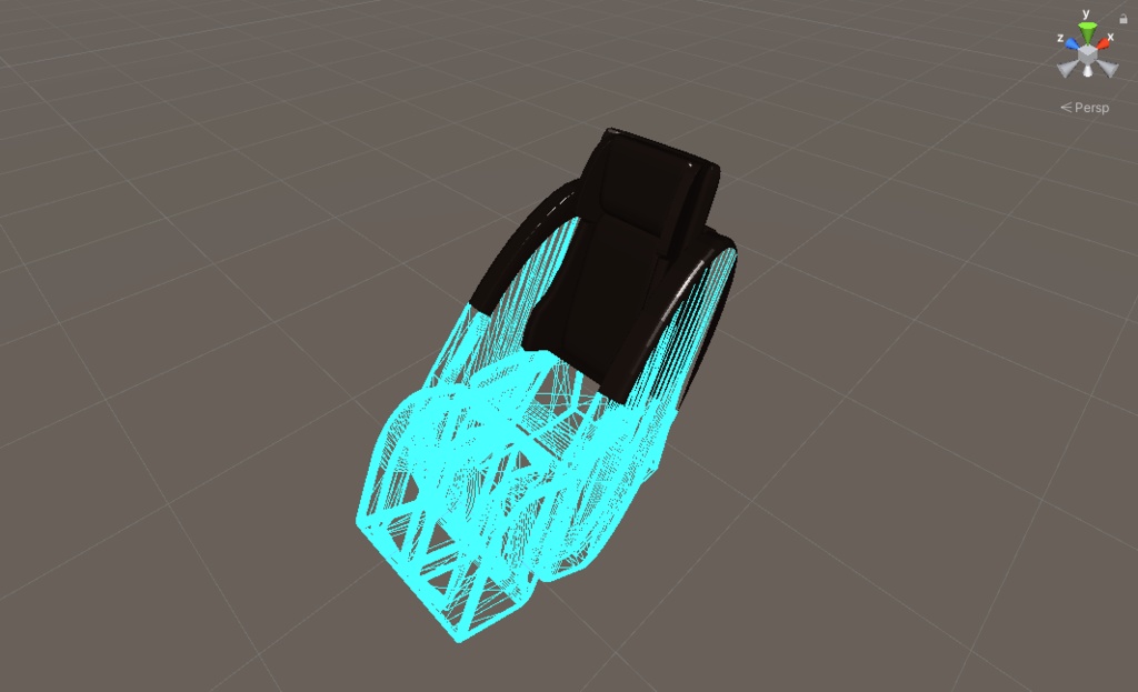 マッサージチェア(ワイヤーフレームアニメーション付属)