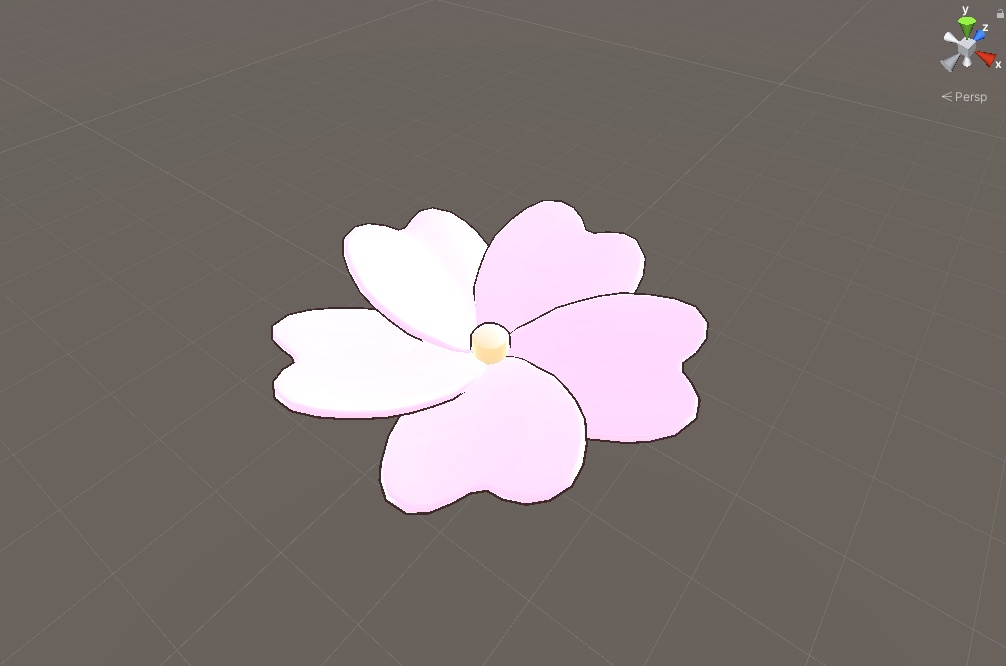 シンプルな桜の花