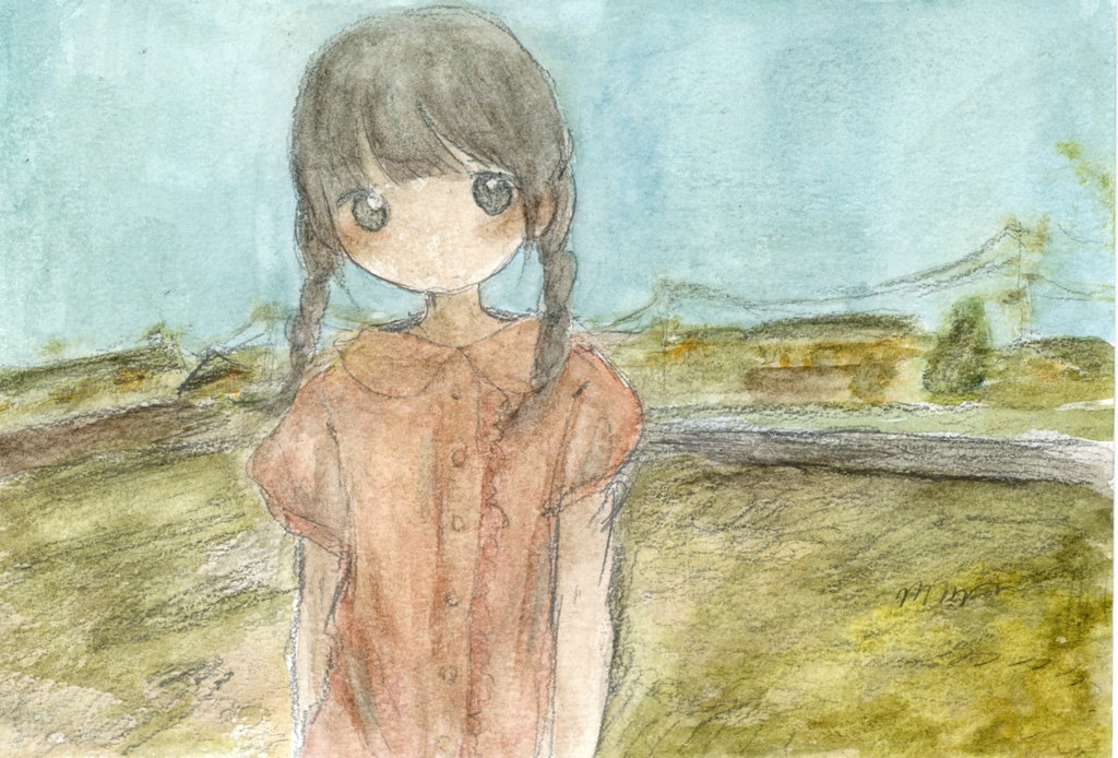 原画『家、草、街』