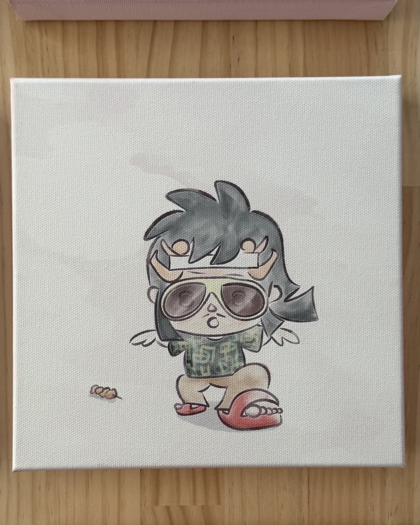 ニイハマのおいちゃん／キャンバス