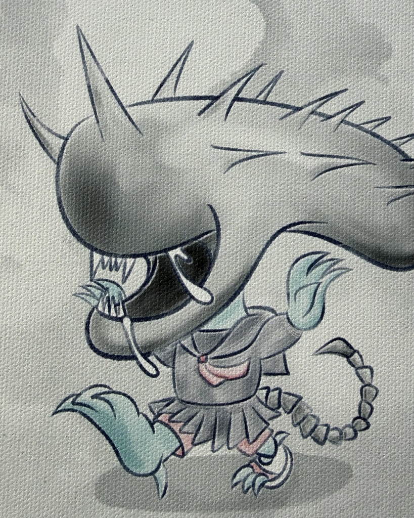 ウニ星人/キャンバス