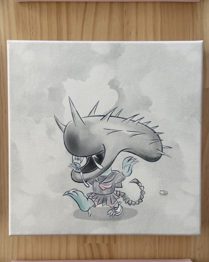 ウニ星人／キャンバス