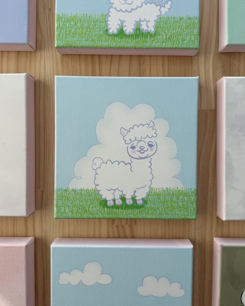 ちゃんアルパカA/キャンバス