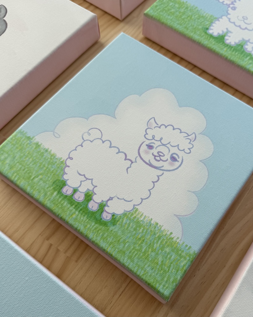 ちゃんアルパカA/キャンバス