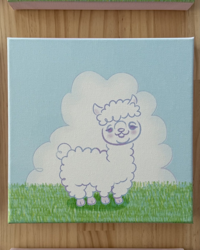 ちゃんアルパカA／キャンバス