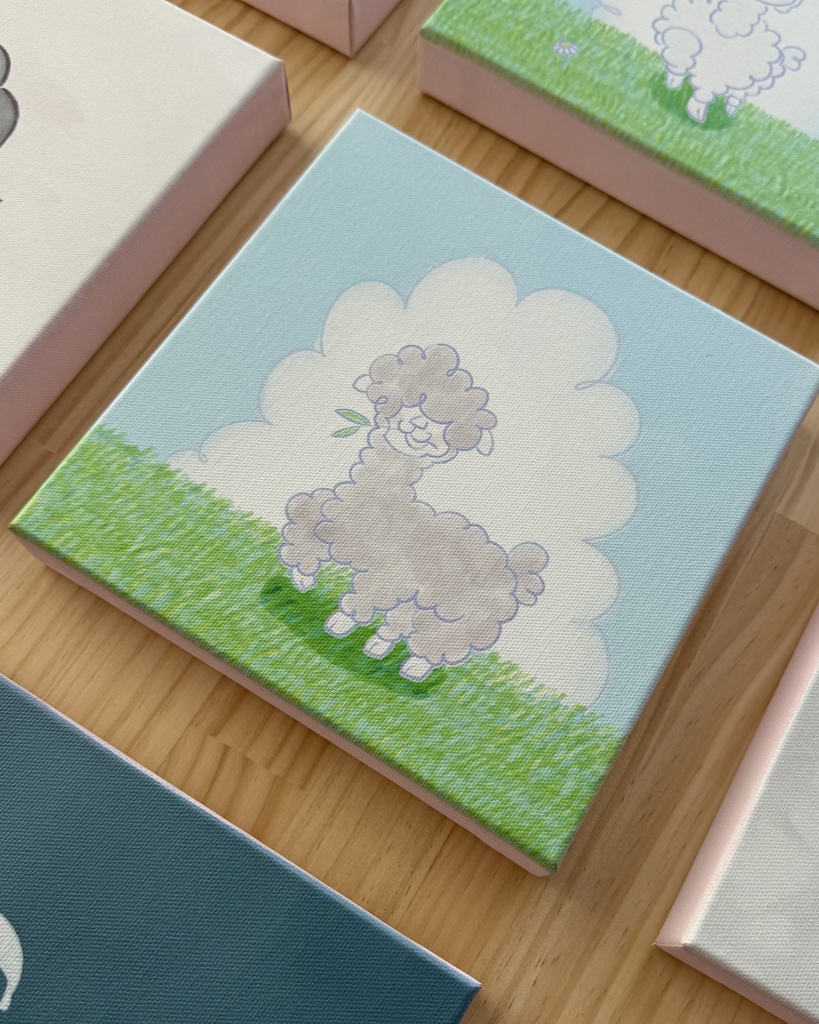 ちゃんアルパカB/キャンバス