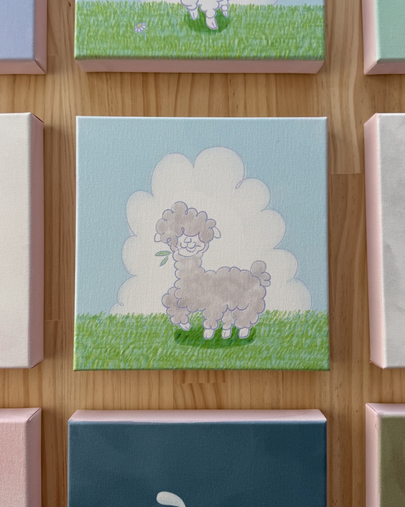 ちゃんアルパカB/キャンバス