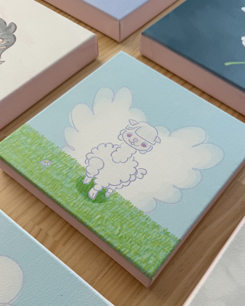 ちゃんアルパカC/キャンバス