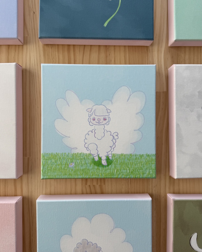 ちゃんアルパカC/キャンバス