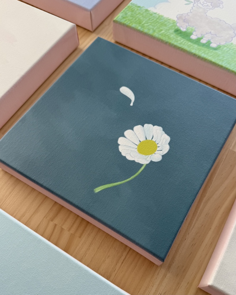 風と花/キャンバス