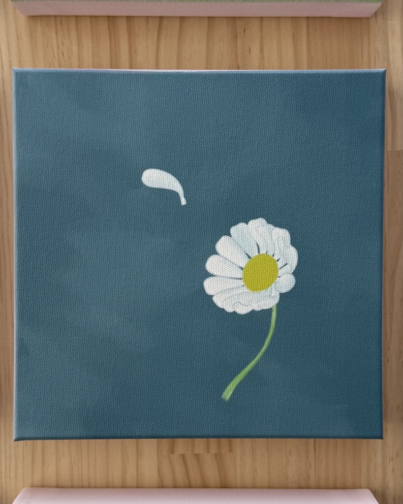 風と花／キャンバス