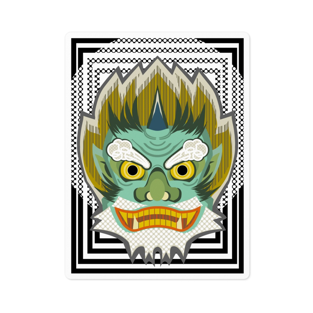 風神ステッカー