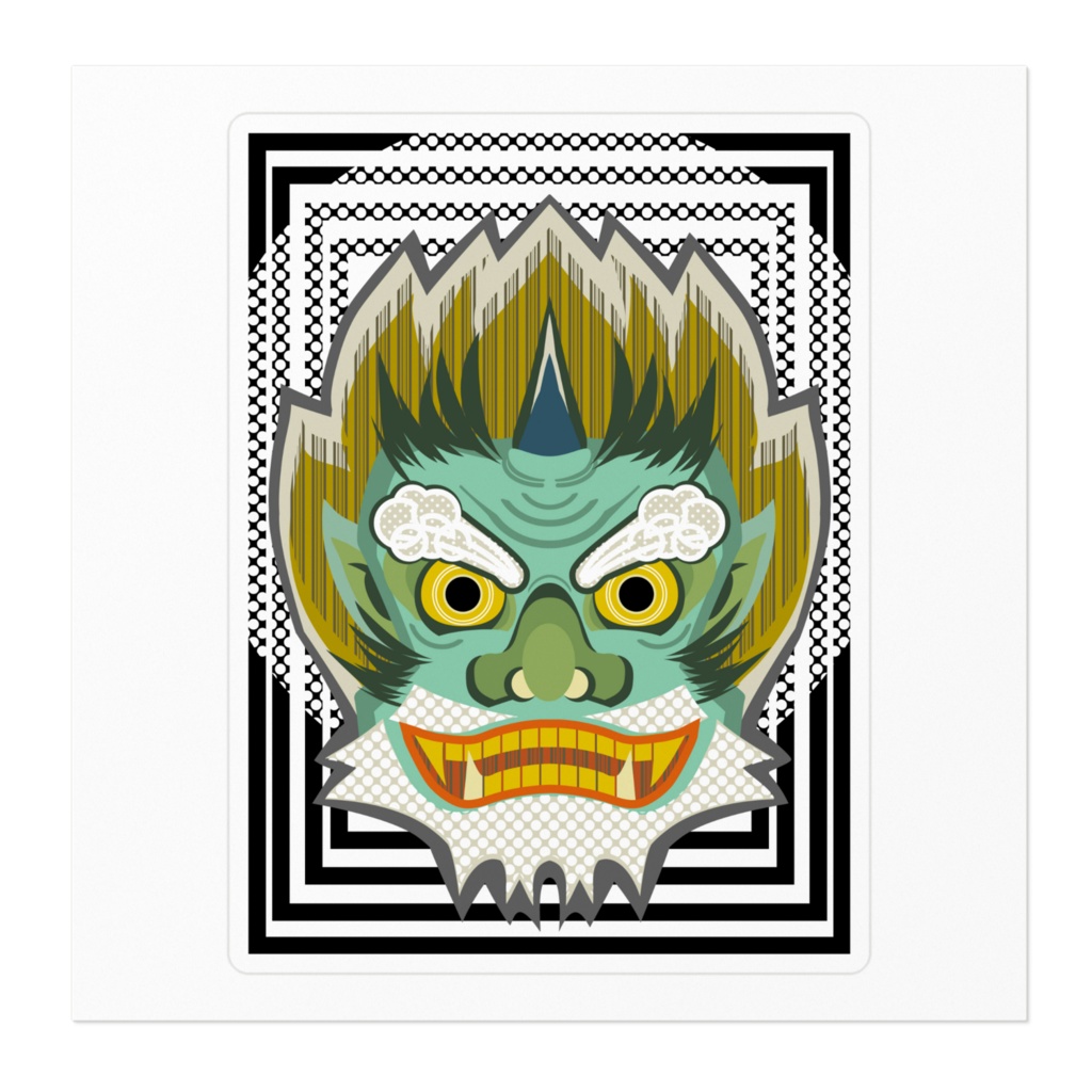 風神ステッカー