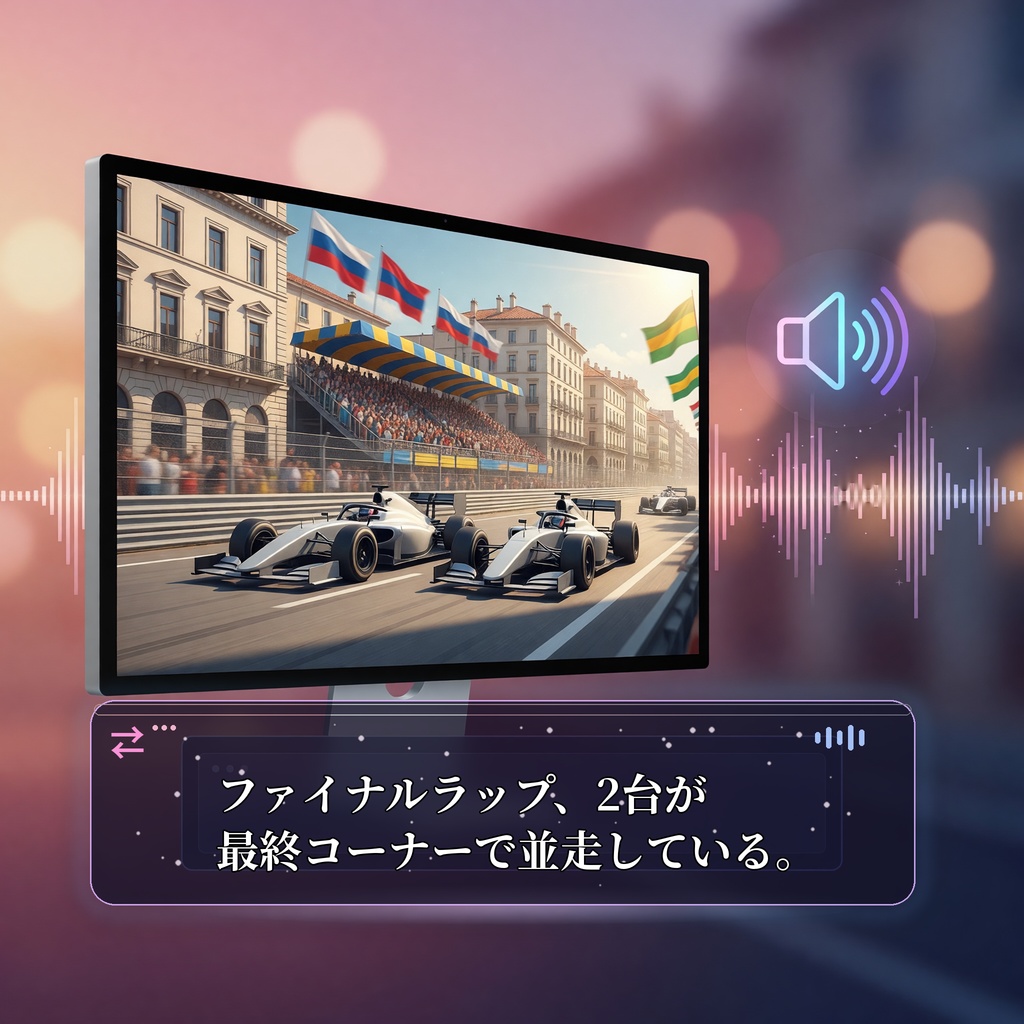 LiveTR — PC動画の英語をリアルタイム翻訳・字幕表示・読み上げ