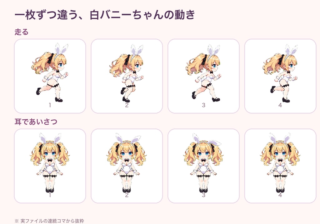 白バニーちゃん|ChatGPT/Codex向けカスタムペット